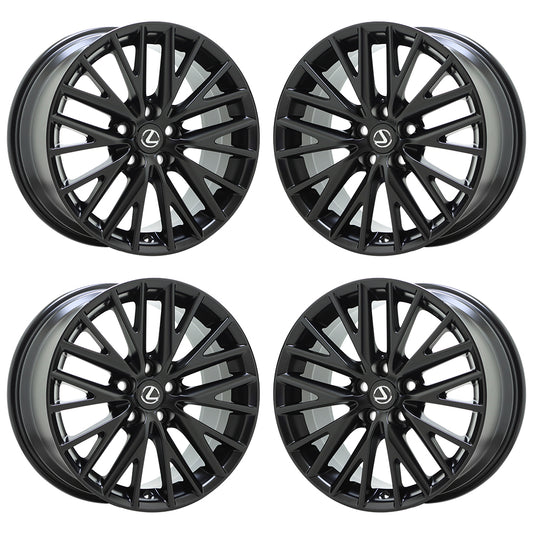 18" Lexus IS200 IS250 IS300 IS350 Turbo Black wheels rims 74288 74289 EXCHANGE