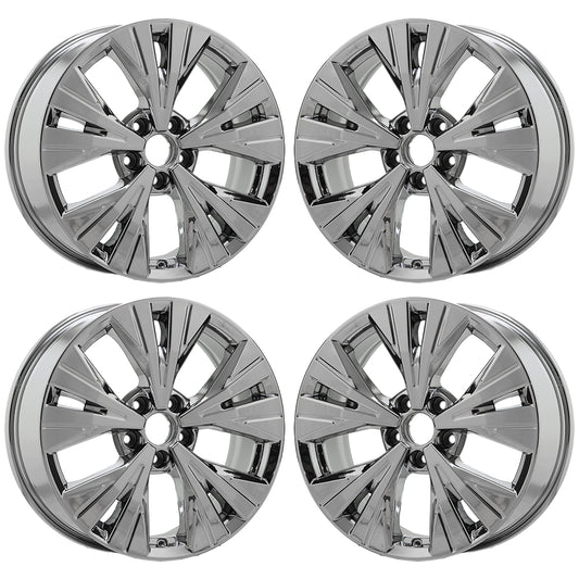 18" Nissan Rogue Bright Chrome wheels rims Factory OEM set 62828