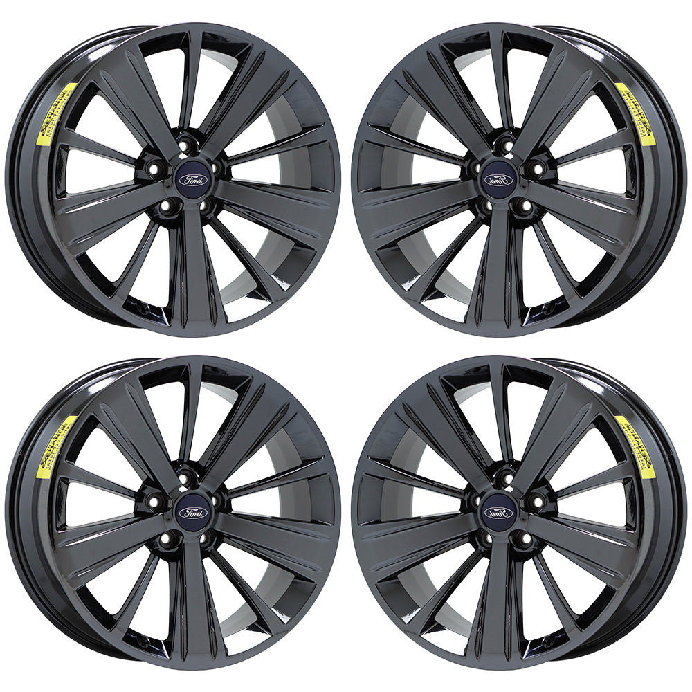 20" Ford Explorer Black Chrome wheels rims Factory OEM set 10183 EXCHANGE