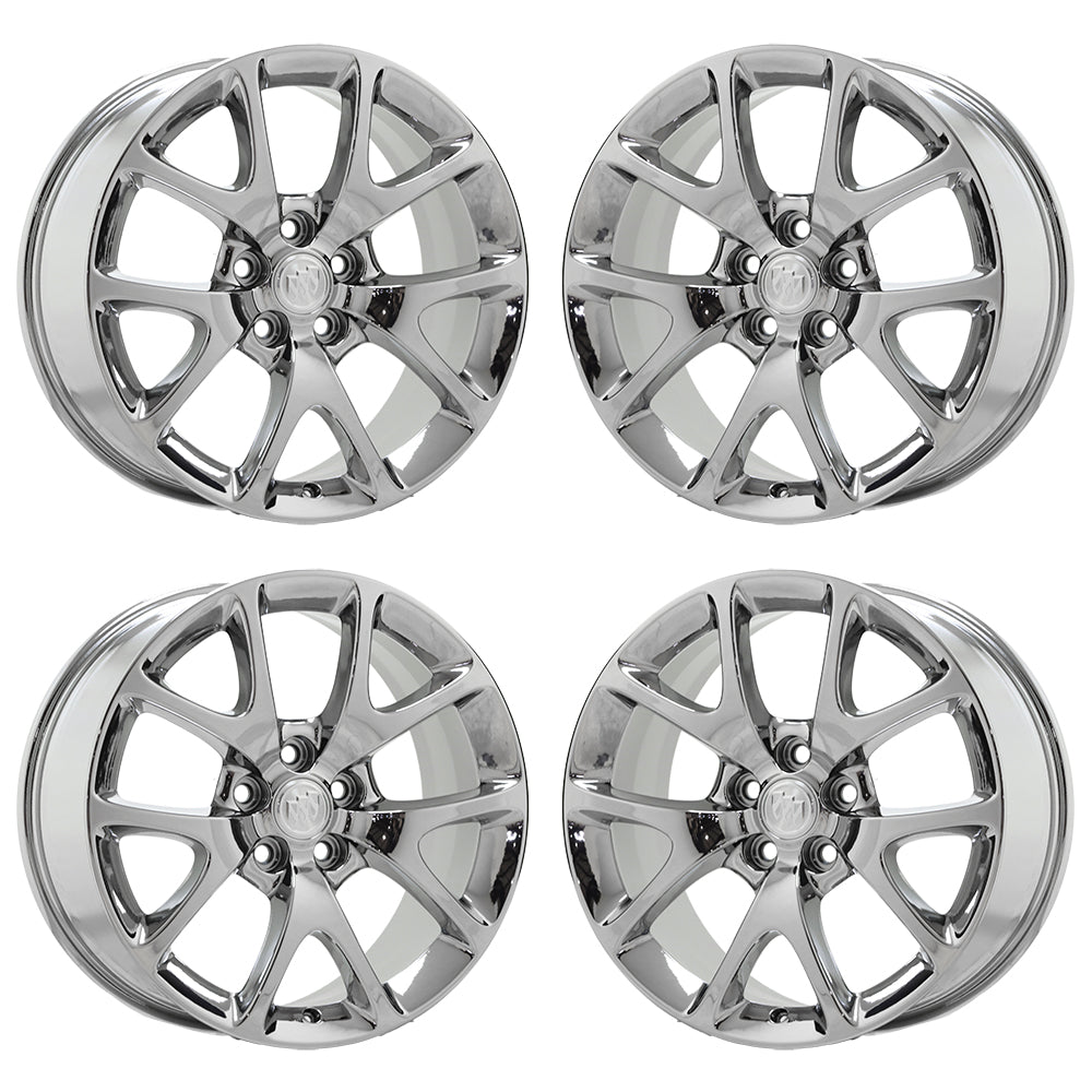 19" Buick Lacrosse Regal Bright Chrome wheels rims Factory OEM set 4108 EXCHANGE