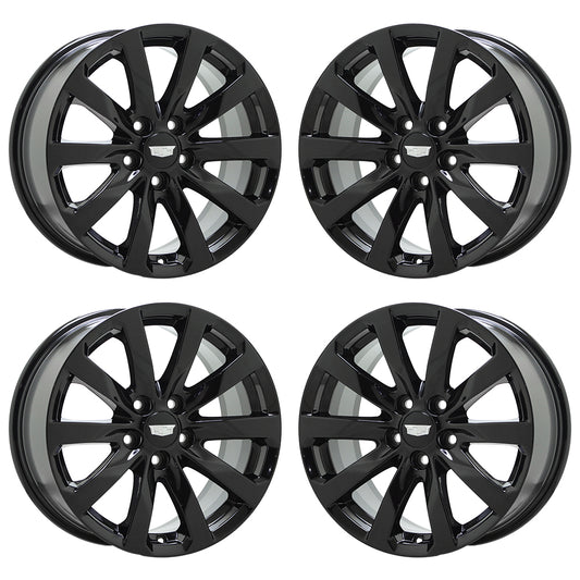 17" Cadillac ATS Sedan Gloss Black wheels rims Factory OEM set 4788