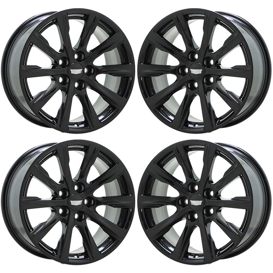 18" Cadillac CT5 Gloss Black wheels rims Factory OEM set 4836 EXCHANGE