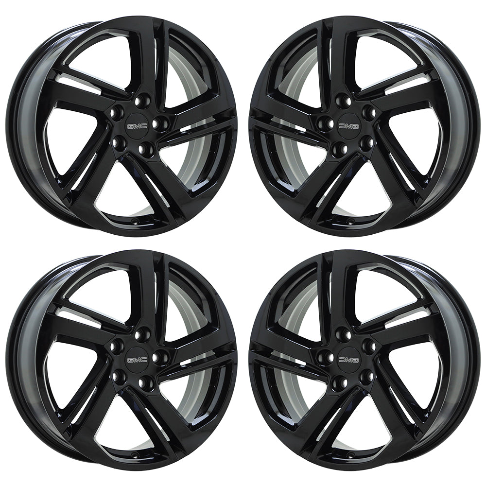 18" GMC Terrain Gloss Black wheels rims Factory OEM set 5835