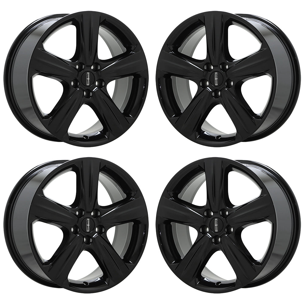 18" Lincoln MKC Gloss Black wheels rims Factory OEM set 10016