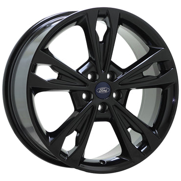 19" Ford Fusion Gloss Black wheels rims Factory OEM set 10124