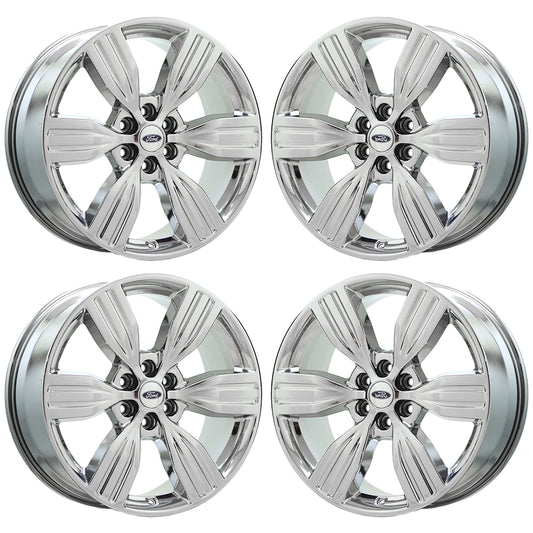 22" Ford Expedition Bright Chrome wheels rims Factory OEM set 10442 EXCHANGE