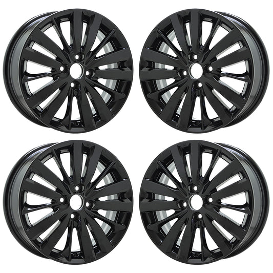 16" Honda Fit Gloss Black wheels rims Factory OEM Set 64073 EXCHANGE
