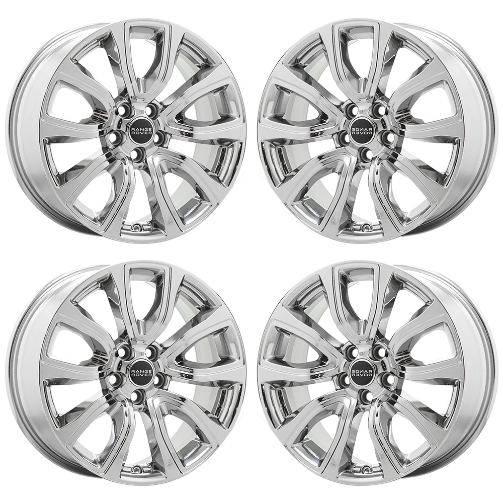 18" Land Rover Range Rover Evoque Bright Chrome wheels rim OEM 72256 EXCHANGE