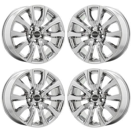 18" Land Rover Range Rover Evoque Bright Chrome wheels rim OEM 72256 EXCHANGE