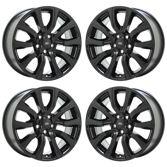 18" Land Range Rover Evoque Gloss Black wheels rim OEM set 72256 EXCHANGE