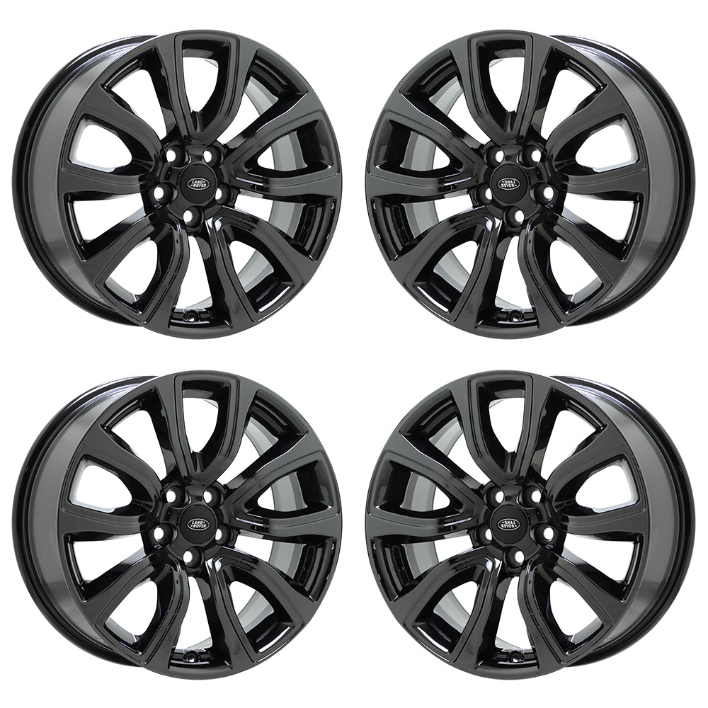 18" Land Range Rover Evoque Black Chrome wheels rim OEM set 72256 EXCHANGE