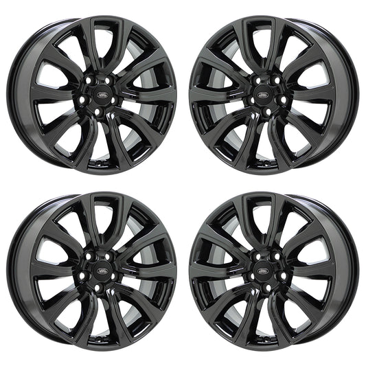 18" Land Range Rover Evoque Black Chrome wheels rim OEM set 72256 EXCHANGE