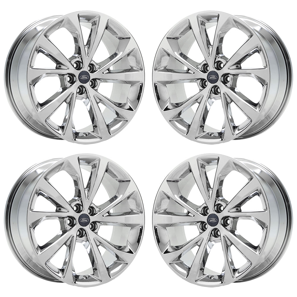 21" Ford Explorer Bright Chrome wheels rims Factory OEM set 10476 EXCHANGE
