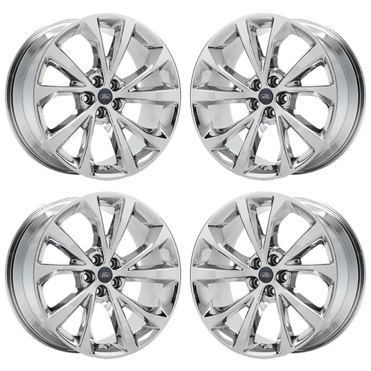 21" Ford Explorer Bright Chrome wheels rims Factory OEM set 10476 EXCHANGE