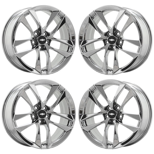 20x8.5 20x9.5 Camaro SS Bright Chrome wheels rims Factory OEM set 4 97952 97953