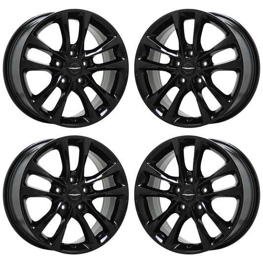 18" Chrysler Pacifica Gloss Black wheels rims Factory OEM set 2029
