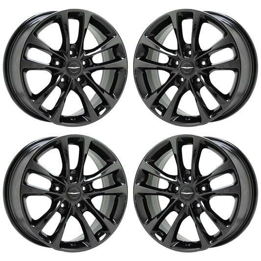 18" Chrysler Pacifica Black Chrome wheels rims Factory OEM set 2029 EXCHANGE