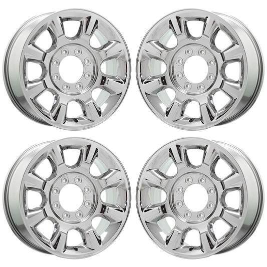 20" Ford F250 F350 SRW Chrome Bright wheels Factory OEM set 3844 EXCHANGE