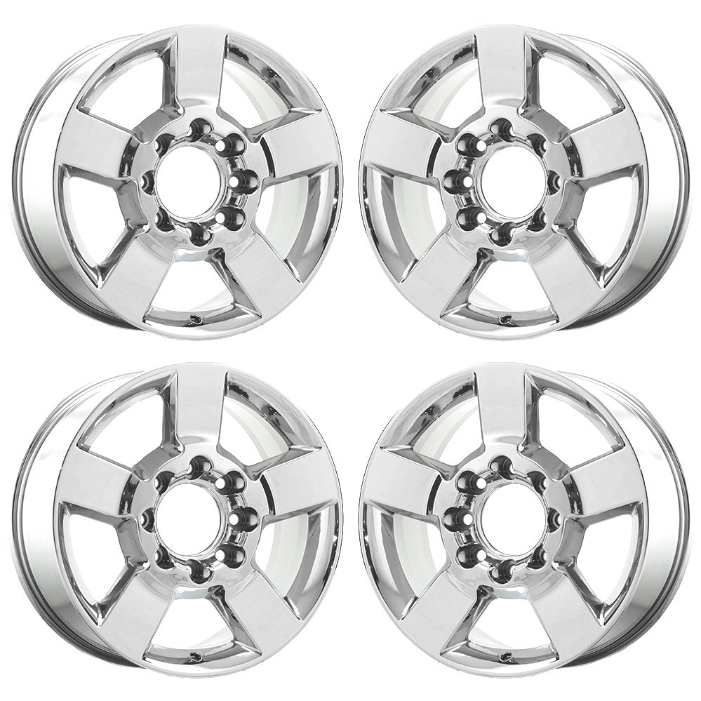 20" GMC Sierra 2500 3500 Bright Chrome wheels rims Factory OEM set 5771