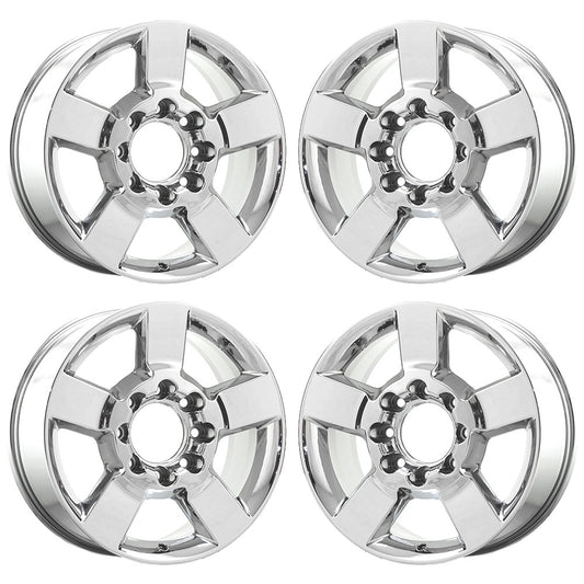 20" GMC Sierra 2500 3500 Bright Chrome wheels rims Factory OEM set 5771