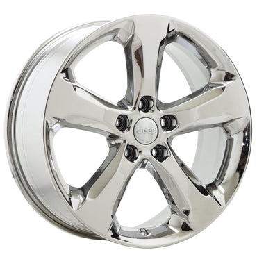 20" Jeep Grand Cherokee Bright Chrome wheels rims Factory OEM set 9287
