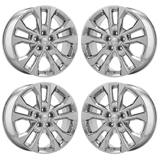 20" Jeep Grand Cherokee Bright Chrome wheels rims Factory OEM set 9289