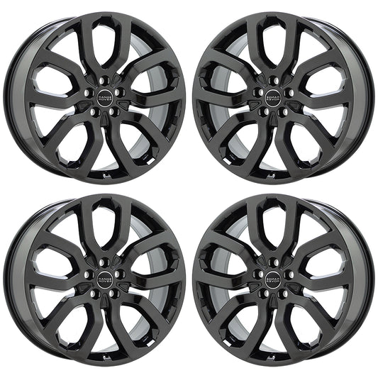 20" Land Range Rover Evoque Black Chrome Wheels Rims Factory 72235