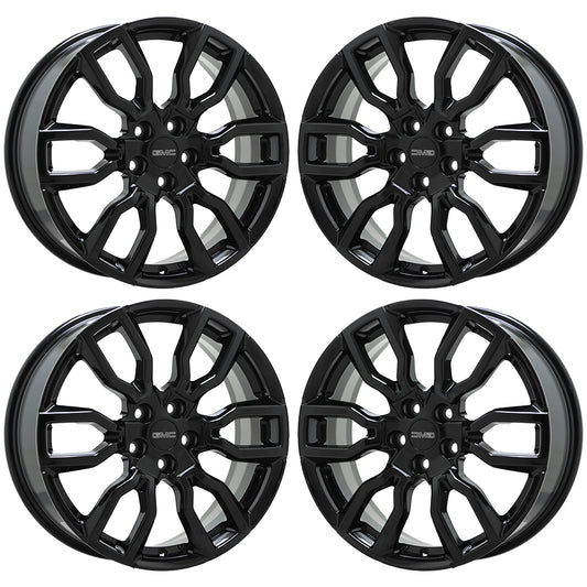 19" GMC Terrain Gloss Black wheels rims Factory OEM set 5837