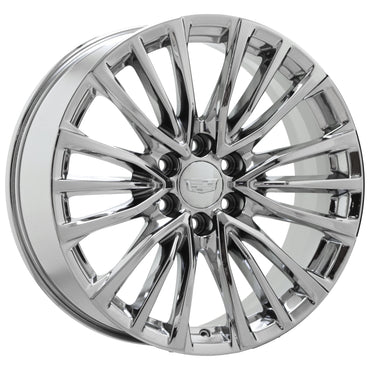 22" Cadillac Escalade V Bright Chrome wheels rims Factory OEM set 4883