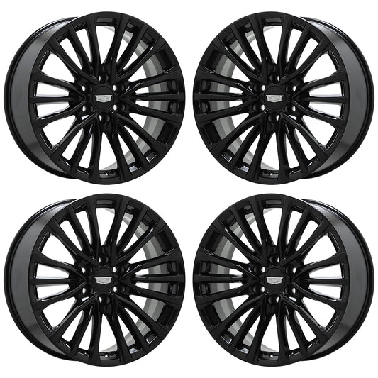 22" Cadillac Escalade V Gloss Black wheels rims Factory OEM 4883 EXCHANGE