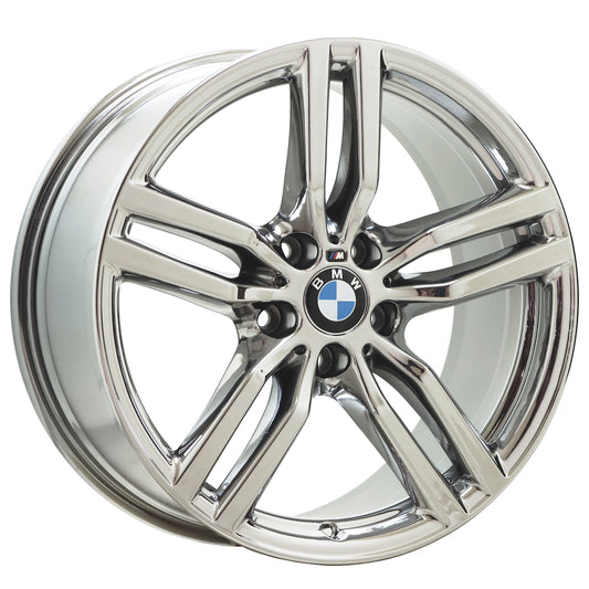 19" BMW X6 series Bright Chrome wheel rim Factory OEM 86263 (Rear)