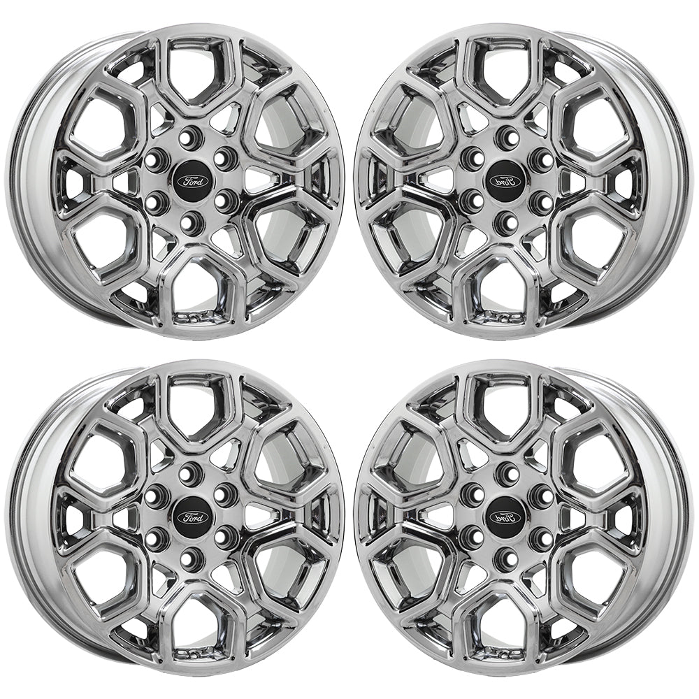 18" Ford F150 Truck Bright Chrome wheels rims Factory OEM set 4 10340