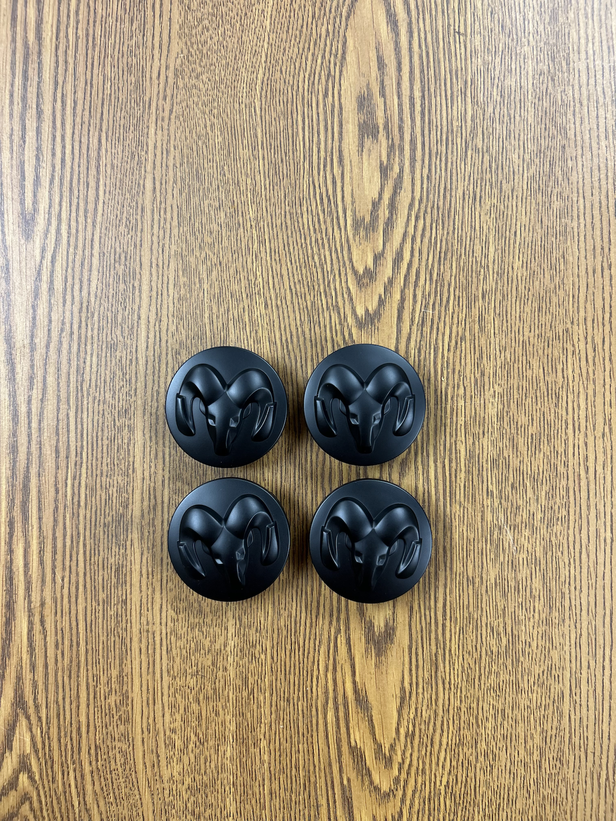 2 1/2" Dodge Ram 1500 Satin Black Center Cap #1LB72RXFAB set