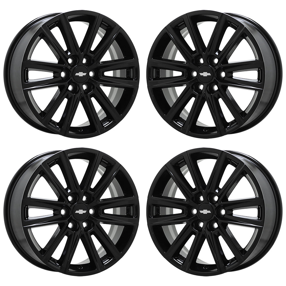 18" Chevrolet Traverse Gloss Black wheels rims OEM set 4 14066 EXCHANGE