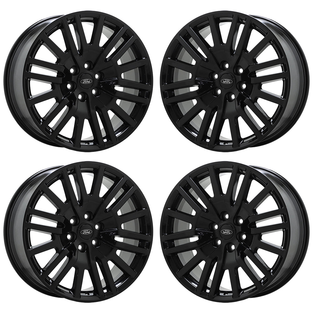 22" Ford Expedition Gloss Black wheels rims Factory OEM set 10444 EXCHANGE