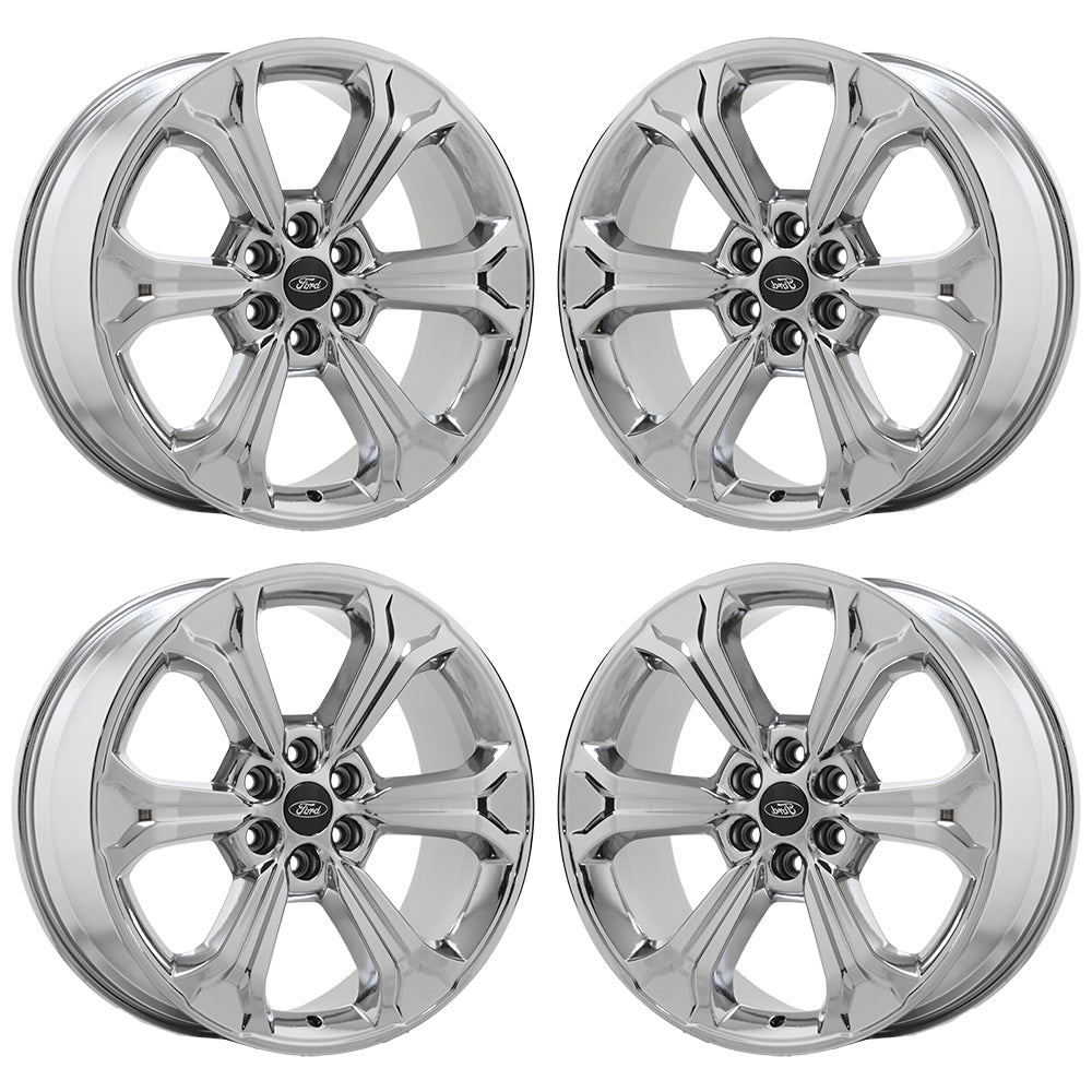 22" Ford Expedition Bright Chrome wheels rims Factory OEM set 10443 EXCHANGE