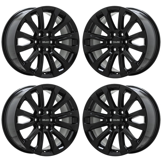 18" GMC Canyon Gloss Black wheels rims Factory OEM set 14023
