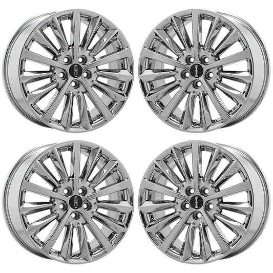 18" Lincoln MKZ Bright Chrome wheels rims Factory OEM set 10127