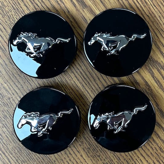 2 1/8" Ford Mustang, Mach-E Black Center Cap #FR3Z1130C set