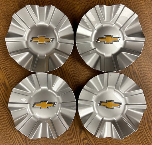 7 7/8" Chevrolet Silverado, Suburban, Tahoe OEM Silver Center Cap #23378303 set