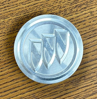 2 5/8" Buick Allure, Enclave, LaCrosse, LeSabre Brushed Center Cap #19299302 set