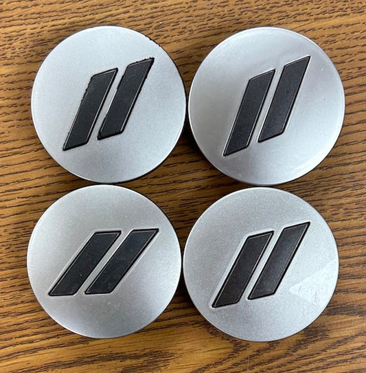 2 1/2" Dodge Challenger, Charger Durango Gloss Silver Center Cap #6CZ27DD5AA set