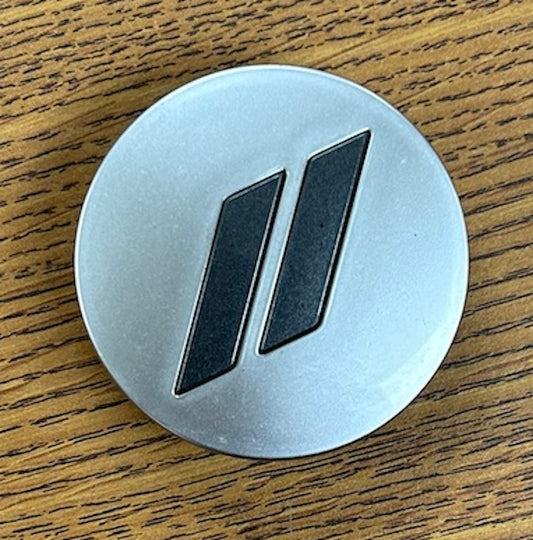 2 1/2" Dodge Challenger, Charger, Durango Gloss Silver Center Cap #6CZ27DD5AA x1