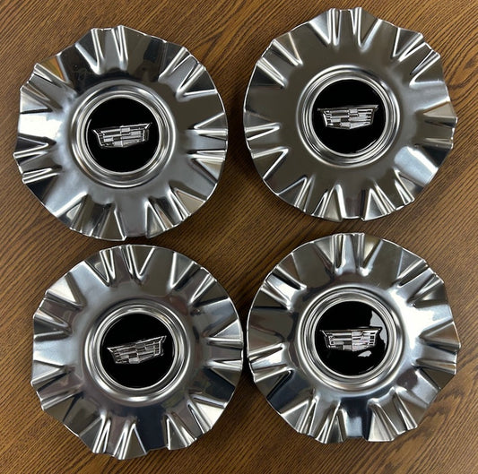 7 3/4" Cadillac Escalade OEM Polished Center Cap #23378305 set