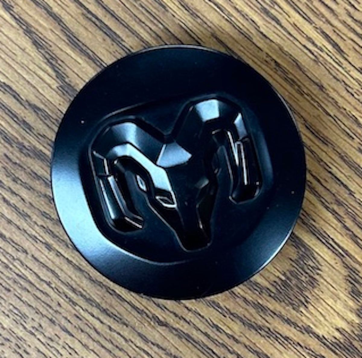 2 1/2" Dodge Ram 1500 Black Center Cap #6KF18RXFAA single