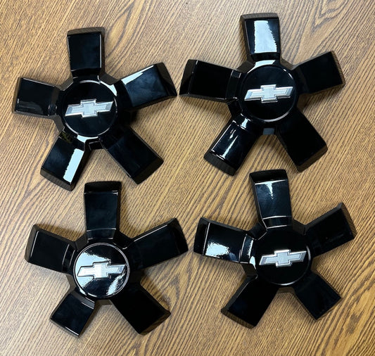 7 3/4" Chevrolet Camaro OEM Black Center Cap #19351759 set