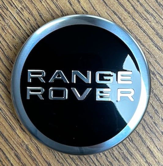 2 3/8" Range Rover Evoque, Sport Black Center Cap #LR027409 single