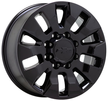 20" Chevrolet Silverado 2500 3500 Gloss Black wheels rims Factory OEM set 5947