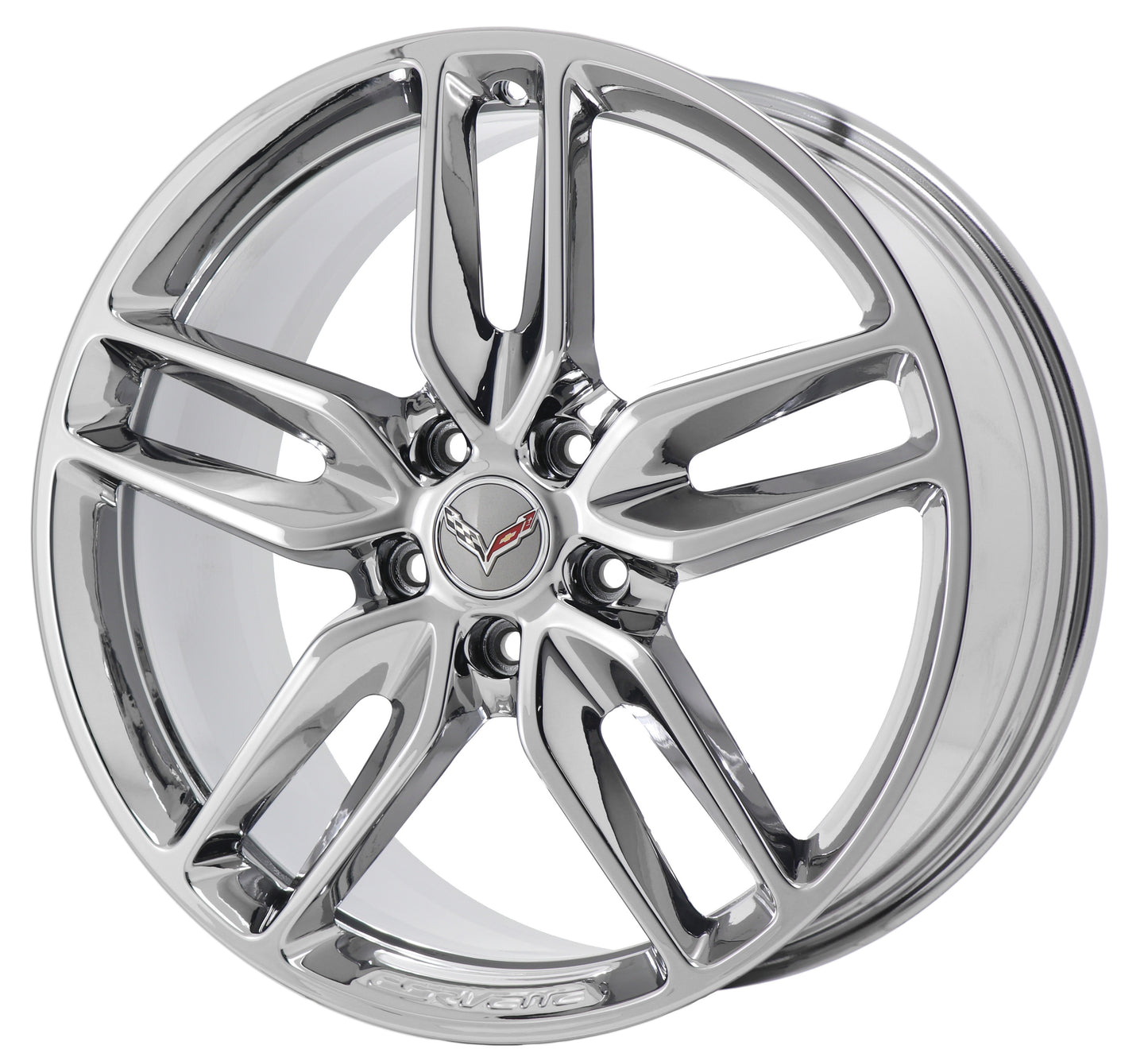 19x8.5" 20x10" Corvette Bright Chrome wheels rims Factory OEM 5635 5641 EXCHANGE