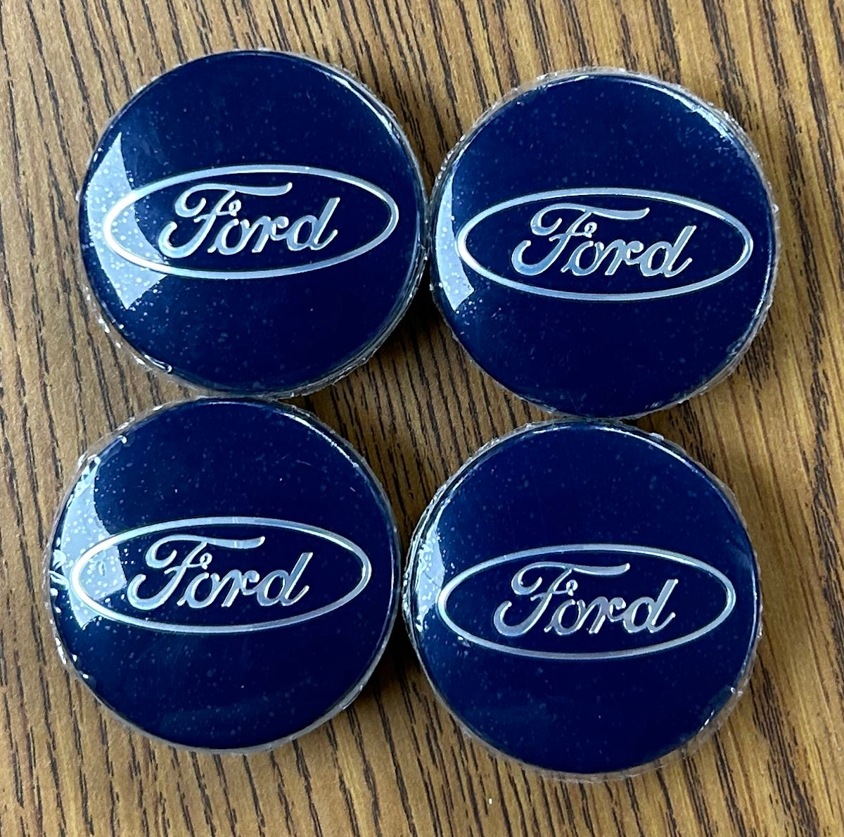 2 1/8" Ford Edge, Escape, Fiesta, Focus, Fusion Blue Center Cap #BE8Z1130A set
